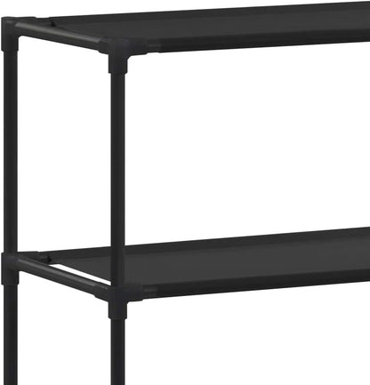 3-Tier Storage Rack Over Laundry Machine, Stainless Steel Over Washer Dryer Shelf, 27.2x11x66.5 Inches Black Organizer for Bathroom and Laundry Room