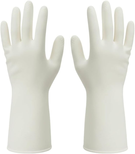 15mil Heavy Duty Reusable Nitrile Cleaning Gloves, 6 Pairs, XL | 15mil Thick, 13in Long Cuff, Non PFAS, Food Safe, Chemical Resistant, Non-Slip Grip, Latex Free