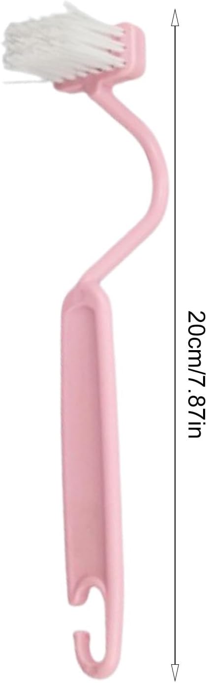 Curved Toilet Brush - Under Rim Toilet Bowl Brush - Toilet Rim Brush | Soft Bristle Toilet Brush S-Shaped | Angled Toilet Corner Scrubber Soft Toilet Rim Cleaner Multi-Functional for Toilets Kitchens
