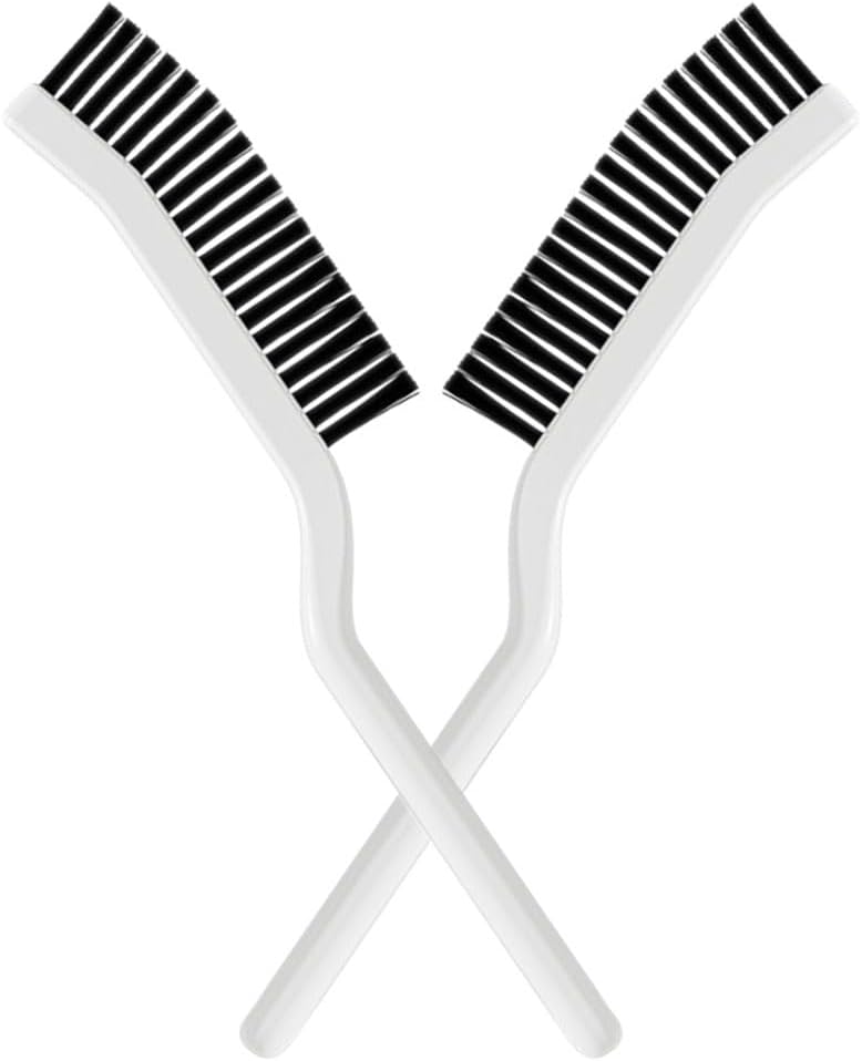 Amosfun 4pcs Hard Bristle Crevice Cleaning Brush 8.2" Gap Cleaning Tool for Kitchen Bathroom Window Tracks and Narrow Spaces