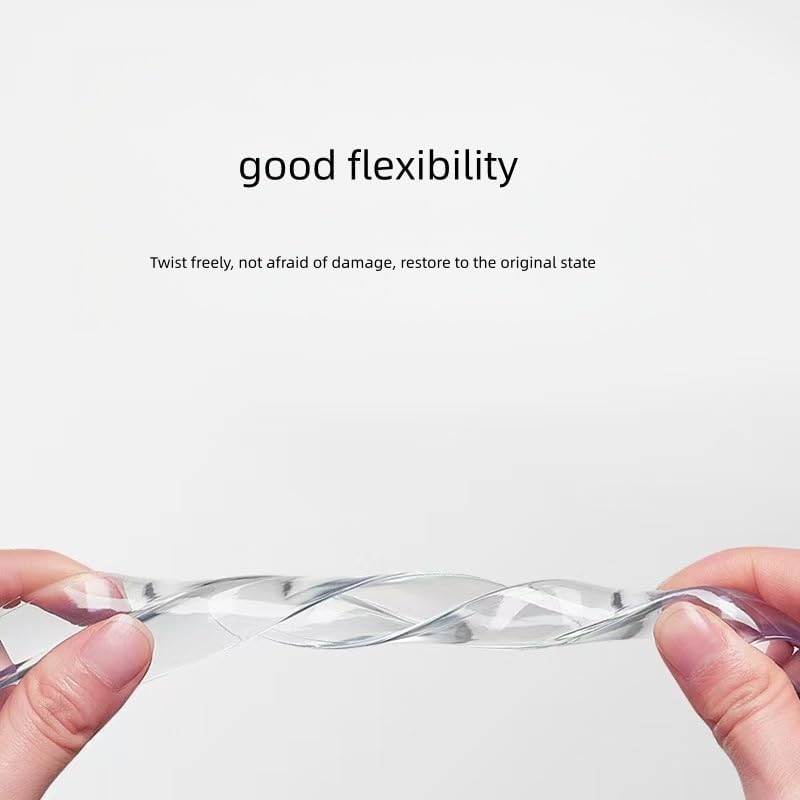 Clear Furniture Edge Protector Strip, Flexible Corner Guards, 0.6 Inch Wide, 39-196 Inch Length, Adhesive-Free Table Protection (118 inches.)