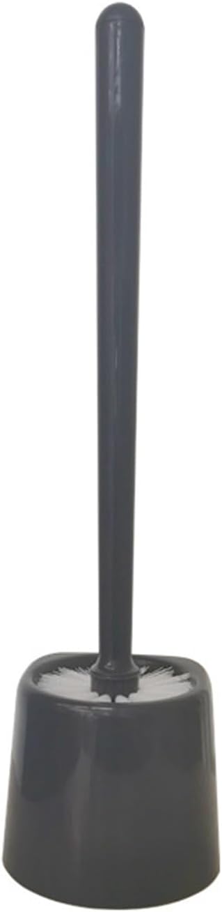 Toilet Brush and Holder Set Toilet Bowl Brush and Holder for Deep Cleaning Under Rim, Durable Bristles, Toilets Cleaner Cleaning Brushs Bathroom Accessories Cleaning Tools, Black, White