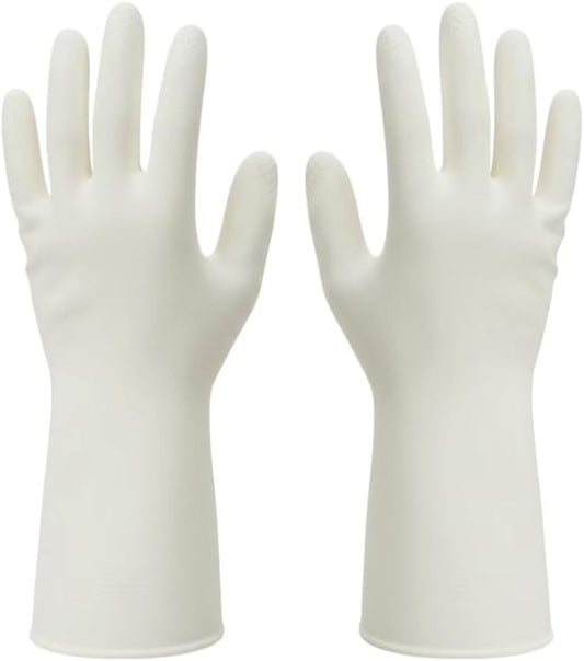 15mil Heavy Duty Reusable Nitrile Cleaning Gloves, 6 Pairs, L | 15mil Thick, 13in Long Cuff, Non PFAS, Food Safe, Chemical Resistant, Non-Slip Grip, Latex Free