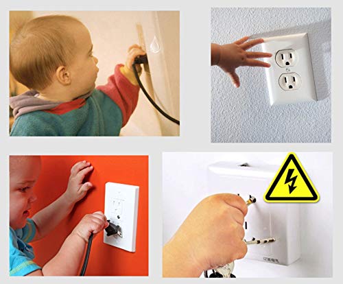 Vmaisi 62 Pieces Outlet Covers ChildProof Plug Protector - Baby Proofing Electrical Safety Outlet Plugs for Unused Wall Outlets, Home Travel Hotel Child Safety | for Unused Wall Outlets, Home Travel Hotel Child Safety