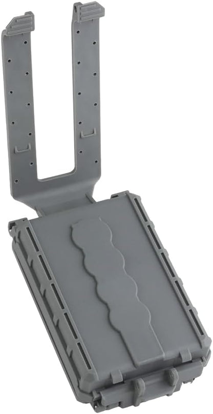 WoSporT Tactical Modular Battery Storage Organizer, MOLLE Military Hunting Vest Carry 18650/AAA/CR123A/18350 Battery Box Holder Case