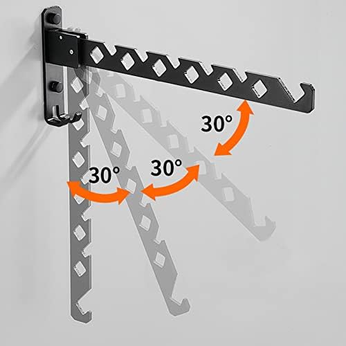 Foldable Portable Space Saving Clothes Drying Rack, Wall Mounted Clothes Rack, Clothes Drying Racks Outdoor,for Drying Cap, Face Mask, Socks, Towels, Underwear, Diapers