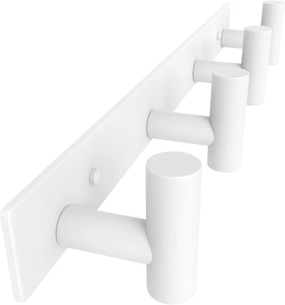 VAEHOLD Black Hat and Coat Wall Mount Rack - 3 Hooks for Robes, Bags, Keys, and Towels - Bathroom Towel Hanger Organizer (1 Pack)