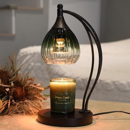 Candle Warmer Lamp with Timer Dimmer - Electric Light Wax Warmer for Jar Candles - Lamp with 2 Bulbs, Unique Birthday Gifts for Women Mom House Warming Gifts New Home Decor