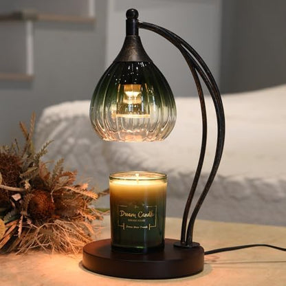 Candle Warmer Lamp with Timer Dimmer - Electric Light Wax Warmer for Jar Candles - Lamp with 2 Bulbs, Unique Birthday Gifts for Women Mom House Warming Gifts New Home Decor