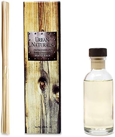 Urban Naturals Smoked Vanilla Reed Diffuser Set with Vanilla Bean, Sandalwood & Leather | Made in the USA - Colors C
