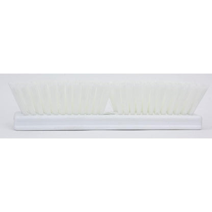 SPARTA Plastic Floor Scrub Brush, Brush Head Only, Deck Brush with ACME Standard Thread Fitting for Deck, Industrial Kitchens, and Hospitals, 10 Inches, Yellow