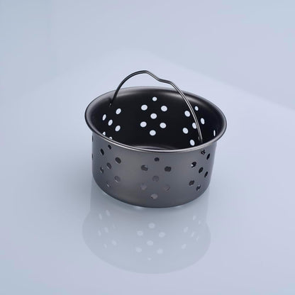Kitchen Sink Drain Basket Strainer with Handle, Anti-Clog Sink Accessories | 304 SUS ,Gray,1PC,Easy Install & Clean