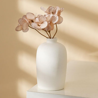 Daittin Small Ceramic Vase Set, Mini Flower Vases for Home Decor, Aesthetic Table Centerpieces for Living Room Bedroom Bathroom Shelf (Style-5)