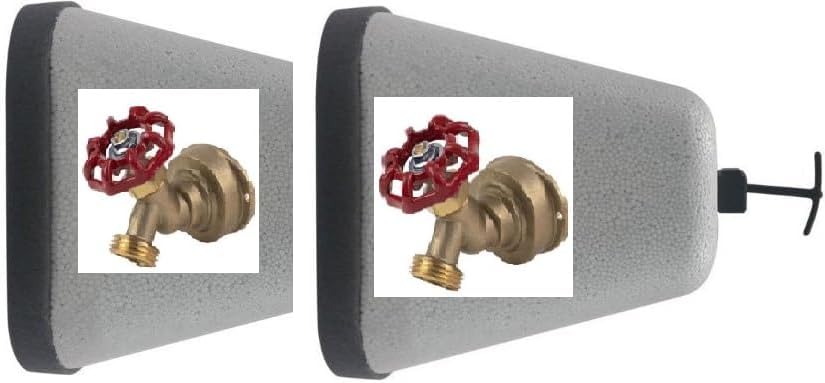 Outdoor Foam Faucet Cover Protector (2PACK), They Protect Your faucets from Freezing Wind and chill which can Cause Pipe ruptures, Easy to Install.