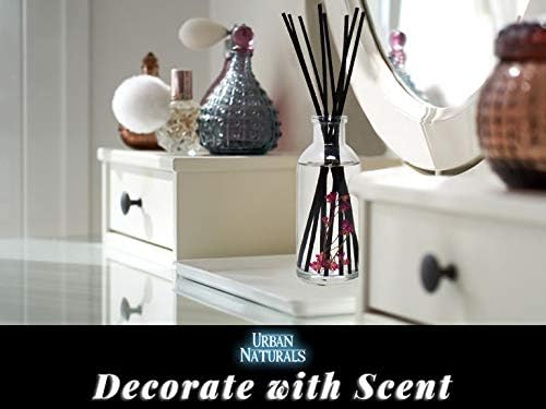 Urban Naturals Smoked Vanilla Reed Diffuser Set with Vanilla Bean, Sandalwood & Leather | Made in the USA - Colors A