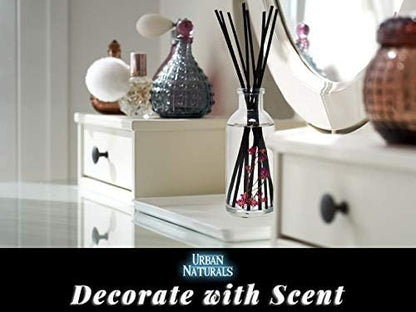 Urban Naturals Smoked Vanilla Reed Diffuser Set with Vanilla Bean, Sandalwood & Leather | Made in the USA - Colors A