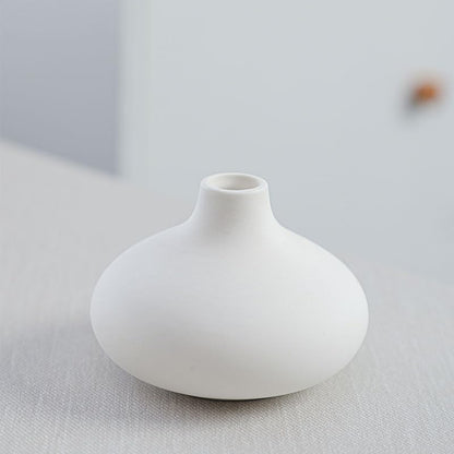 Daittin Small Ceramic Vase Set, Mini Flower Vases for Home Decor, Aesthetic Table Centerpieces for Living Room Bedroom Bathroom Shelf (Style-5)