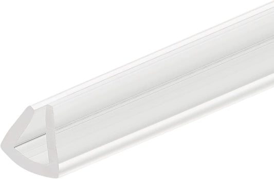uxcell U Channel Edge Trim, 4.9ft Length Soft Rubber Guard Seal Strip Edge Protector Fit for 1-2mm Edge, (9/32" W x 5/32" H) Clear
