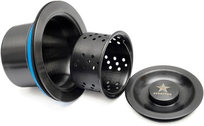 STARSTAR 3-1/2in Stainless Steel Sink Drain Kit with Removable Deep Basket and Sealing Lid