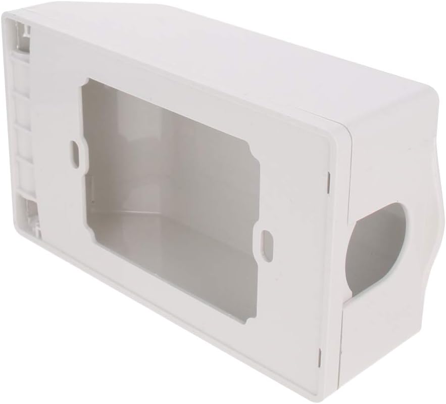 Heyiarbeit Weatherproof Cover Plug in Use Outlet Receptacle Protector 5.59"x3.27"x1.89"(LxWxH) for Retrofit Siding Construction 120 Type Transparent 1Pcs