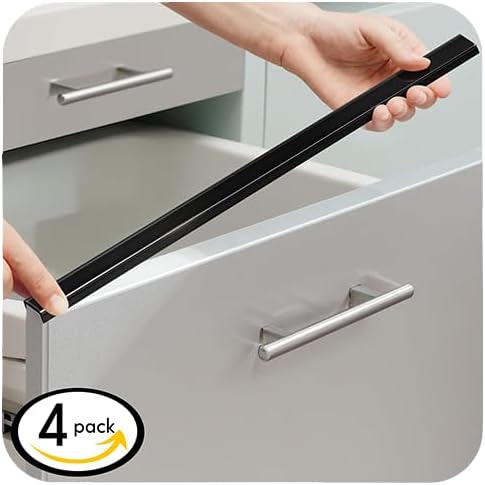 Cabinet Protectors for Kitchen Cabinets, Cabinet Door Protector Trash Drawer Protector Edge Guard, Plastic Slip on Protectors for Cabinets– 3/4" Thick, 18" Length