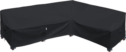 Patio Deck Box Cover, 63x30 Inch Fire Pit Covers with Straps and Handles, Waterproof Heavy Duty Outdoor Furniture Winter Cover for Keter, Suncast, Lifetime Container