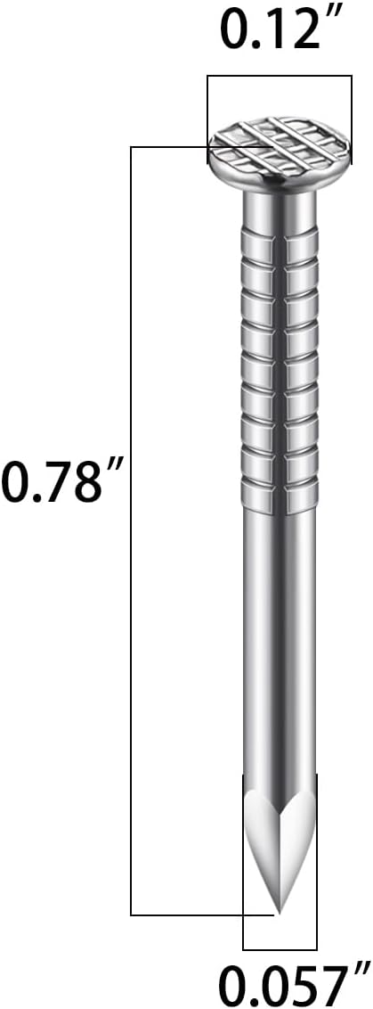 Wensilon 430pcs Stainless Steel 304 Nails Kit, Hanging Nails Kit, Wall Nails Kit, Dowels Kit, Long Nails Kit