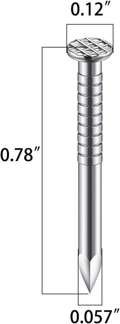Wensilon 430pcs Stainless Steel 304 Nails Kit, Hanging Nails Kit, Wall Nails Kit, Dowels Kit, Long Nails Kit