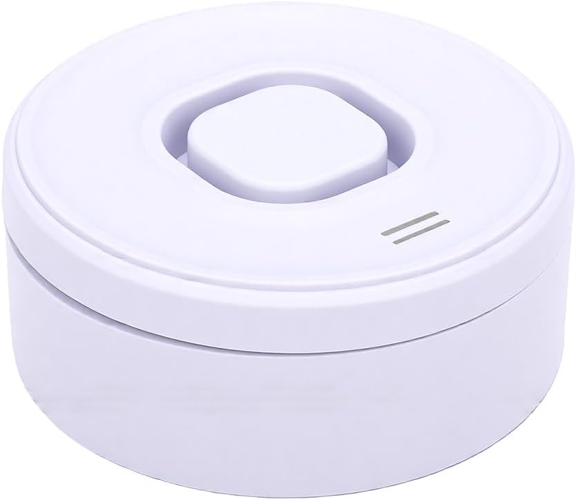 Fdit Water Leak Detector for Smart Home, Zigbee Water Sensor Alarm with App Alert, Bendable Probe Leak Alarm for Basement Bathroom Under Sink (White)