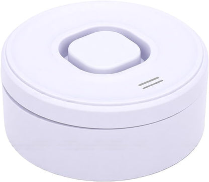Fdit Water Leak Detector for Smart Home, Zigbee Water Sensor Alarm with App Alert, Bendable Probe Leak Alarm for Basement Bathroom Under Sink (White)