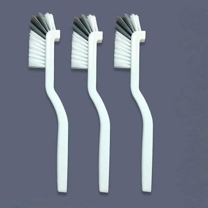 3 PCS Crevice Scrub Brush, Angle Cleaning Brushes for Kitchen Stiff Bristle Brushes for Sink/Tile/Shower/Corners/Crevice
