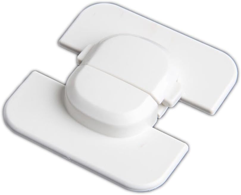 Upgraded Invisible Baby Proofing Cabinet Latch Locks：Child Safety Locks for Cabinets and Drawers, Fridge - Strong Adhesive Latches for Easy Installation No Drilling or Tools Required for Installation