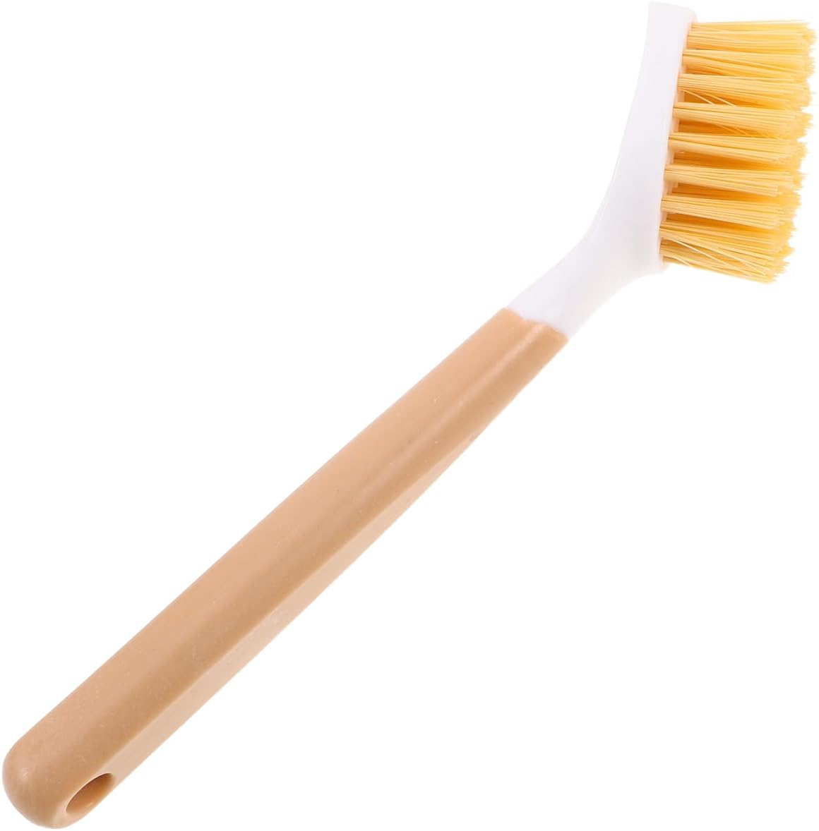 Cabilock Pot Scrubber Brush for Kitchen Ergonomic Dishwashing Brush with Non-Scratch Bristles for Pots Pans Woks and Kitchen Utensils Hanging Hole for Convenient Storage 8.74X1.96X1.18In