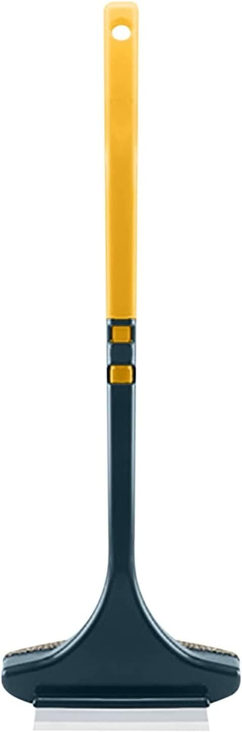 Multifunctional Screen Brush ，2 in 1 Window Cleaner Brush，Extendable Window Cleaning Tool Multifunctional Screen Brush Wet and Dry Glass Cleaning Brush (Green + Yellow)