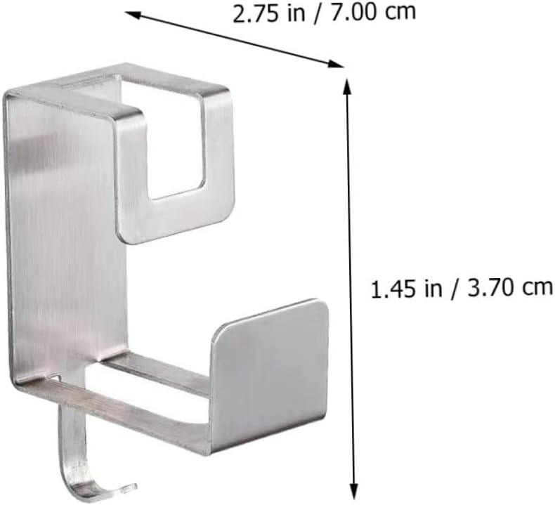 Uonlytech 2Pcs Wall Mounted Washbasin Storage Rack Self Adhesive Bathroom Basin Hanger for Towels Brushes and Cleaning Cloths Compact Durable Design No Punch Needed