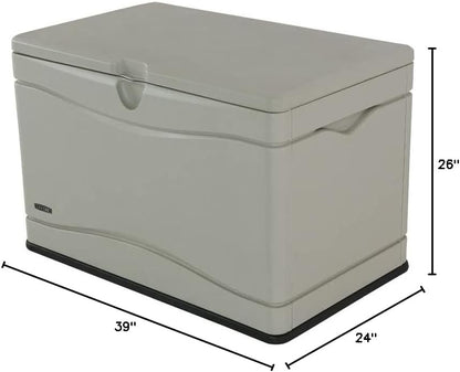 LIFETIME 60012 Extra Large Deck Box, 130 Gallon, Desert Sand/Brown