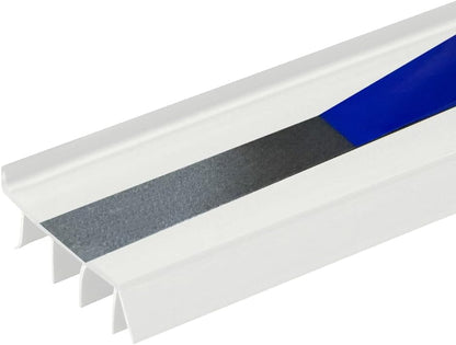 PVC & Vinyl Door Bottom | Weatherstrips Door | for 1 3/4” to 2” Thick Doors | Fits Gaps from 1/4” to 9/16” | Made in The USA (3 FT, Brown)