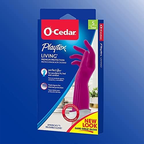 Playtex Living Reuseable Rubber Cleaning Gloves, Premium Protection (Large, Pairs - 2) Color may vary