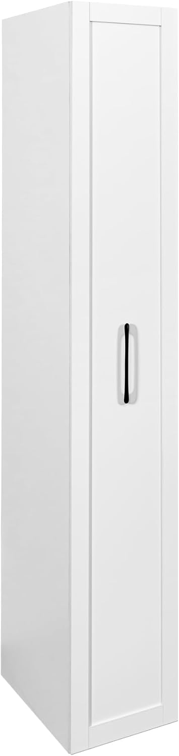 68'' Tall Narrow Storage Cabinet with Handle & Wheels, 7 Tier Pull-Out Kitchen Pantry Cart, Rolling Slim Freestanding Organizers Shelf Spice Rack for Small Spaces (White-Wheels, 7 Tier)