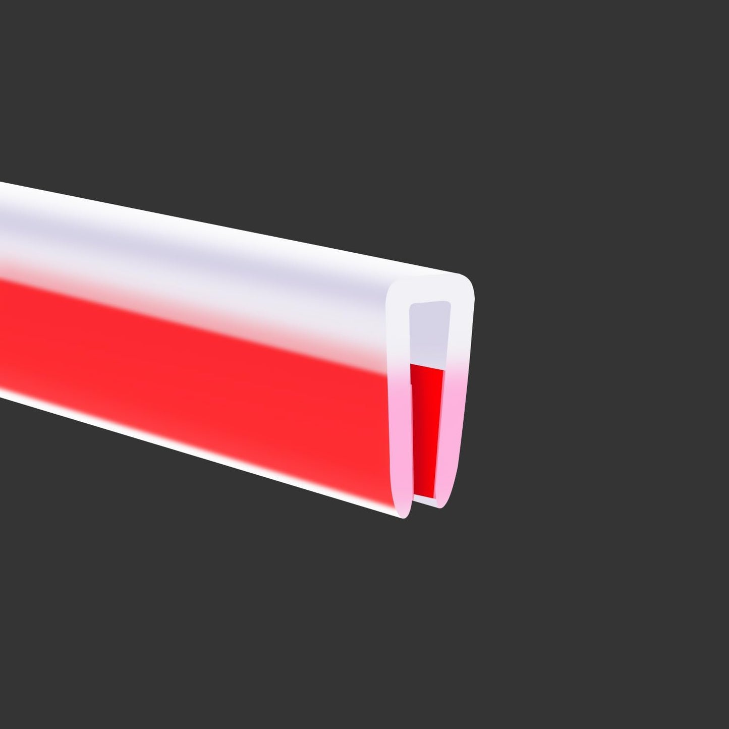 Clear Rubber Edge Trim, Self-Adhesive Silicone Edge Trim, Edge Protector for Sheet Metal, Glasses or Flexi Glasses, Silicone Rubber Material, Transparent Color, Fit 1/4"(6mm), U Channel Edge Guard