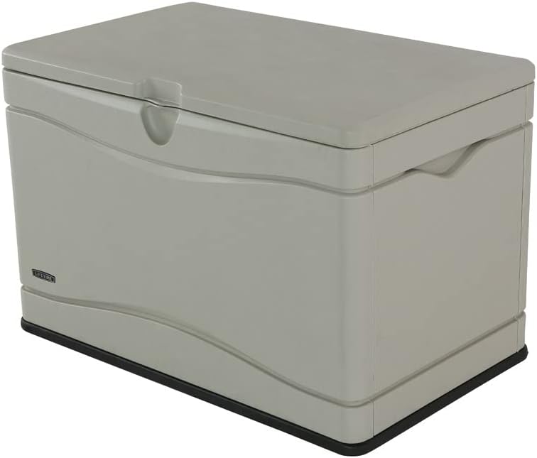 LIFETIME 60012 Extra Large Deck Box, 130 Gallon, Desert Sand/Brown