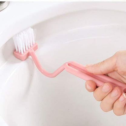 Long Handle Toilet Brush Household Deep Tool Bathroom Accessories Nordic V-Shaped Toilet Brush Curved Toilet Brushes for Bathroom for Under Rim
