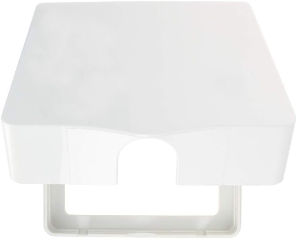 Heyiarbeit Weatherproof Cover Plug in Use Outlet Receptacle Protector 5.59"x3.27"x1.89"(LxWxH) for Retrofit Siding Construction 120 Type Transparent 1Pcs