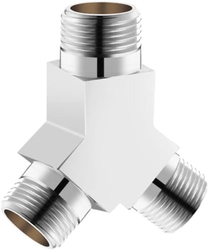 Water Diverter Fitting Adapter, Add-A-Tee G1/2" Hose Connector Adapter for Angle Valve adapter, Shower arms, Toliet Bidet Sprayer, Hose Pipe Fittings (3 Way T2)