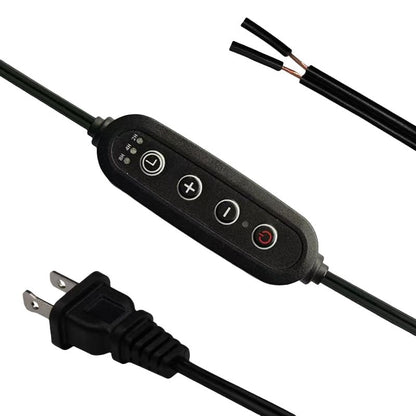 Candle Warmer Lamp Cord Replacement Power Cord with Timmer Dimmer Switch Plug Cable for Candle Warmer Lamp with Timer Dimmable Wax Melt Warmer Jar Candles Light Bulbs