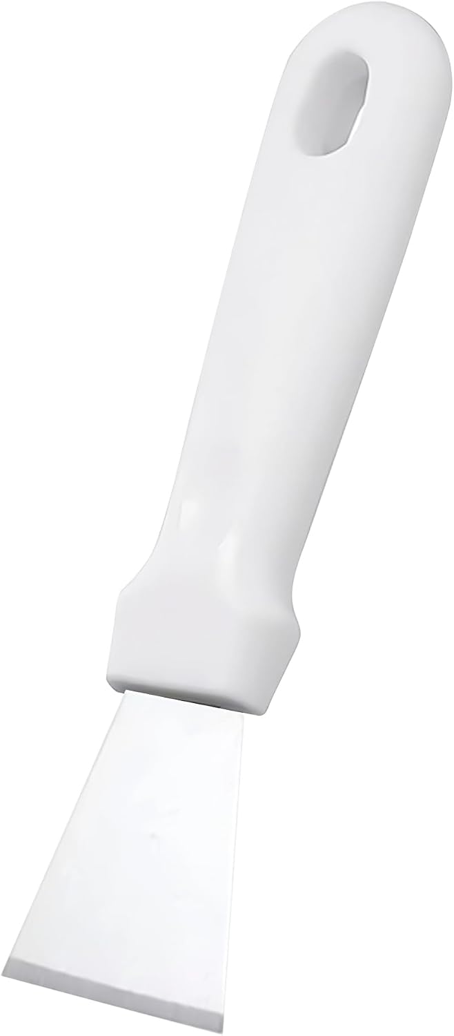 Glass Stove Curved Edge Scraper Flexible Black Straight Tool for Grease and Residue Removal
