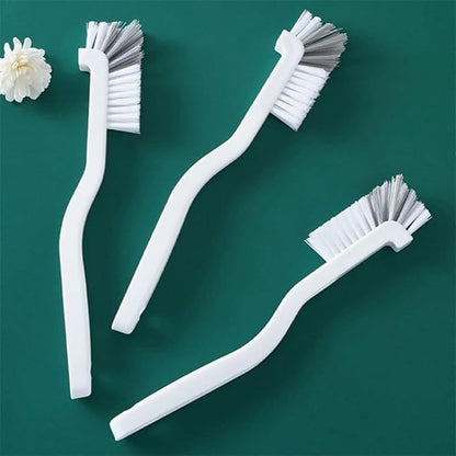 11-Piece Corner Cleaning Brush Set - Right Angle Scrub Brushes for Sink, Bathroom, Kitchen & Shower with Stiff Bristles