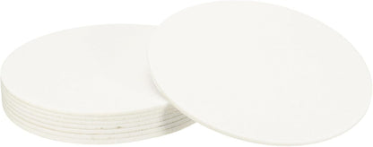 uxcell 32Pcs Non Slip Furniture Pads, 3" Round Self Adhesive Felt Bumpers Noise Reducing Furniture Feet Floor Protector for Chairs Tables Furniture Legs (White 0.2" Thick) - Colors A
