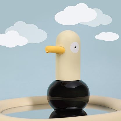Kids Automatic Soap Dispenser - Cute Duck Touchless Foaming Hand Soap Dispenser, Waterproof USB Rechargeable, Hand- Free Shampoo Dispensers for Bathroom, Kitchen Countertop, Preschool