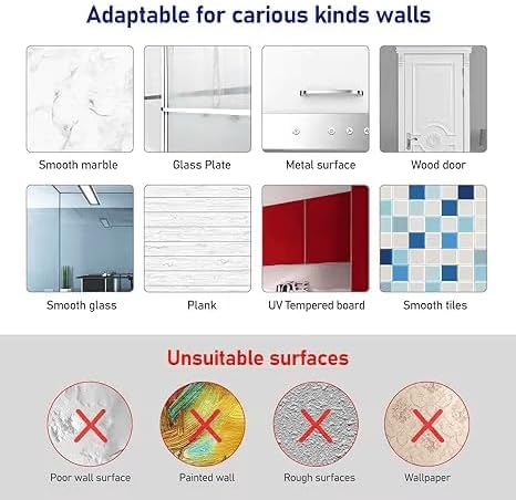 Heavy Duty Adhesive Wall Hooks Large 24 Pack, Transparent, Waterproof, Damage-Free, Sticky Hook for Hanging Upto 50lbs, No Tools Required, no Drill, for Kitchen, Shower, Tile etc.